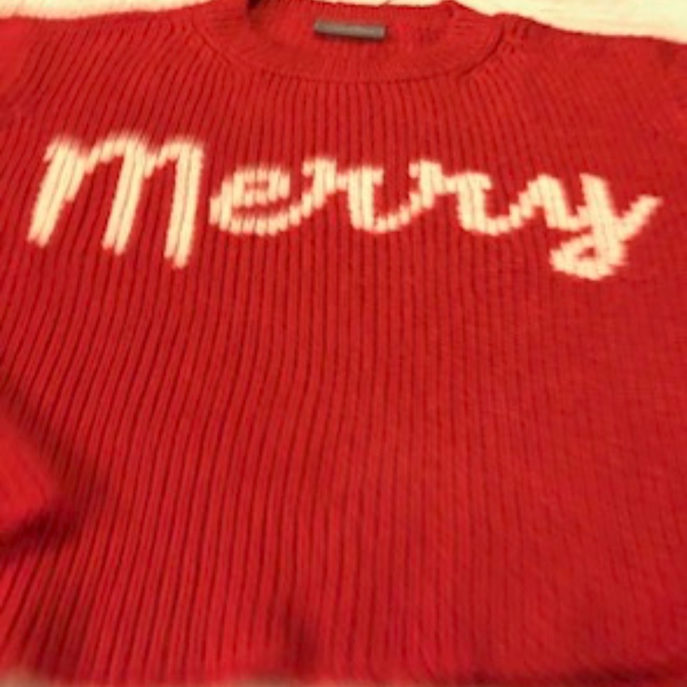 Wooden Ships MERRY holiday sweater